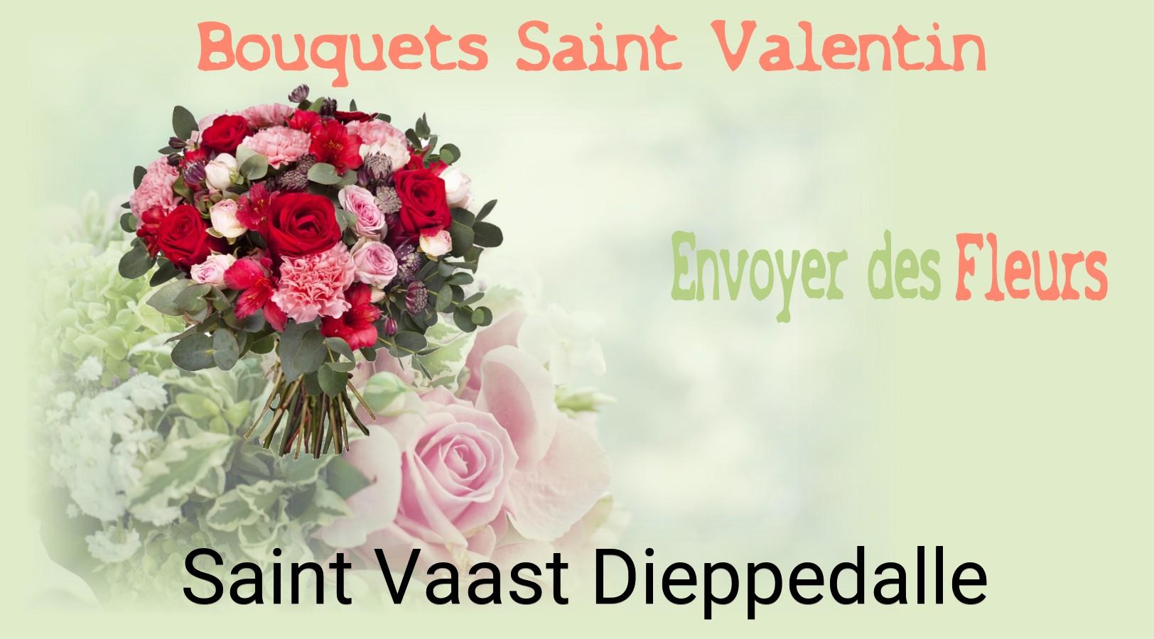 Roses de Saint-Valentin livrées à Saint-Vaast-Dieppedalle